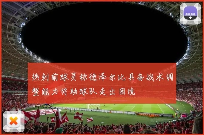 热刺前球员称德泽尔比具备战术调整能力将助球队走出困境